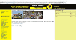 Desktop Screenshot of blackmarketfireworks.com