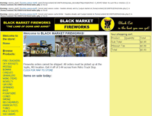 Tablet Screenshot of blackmarketfireworks.com